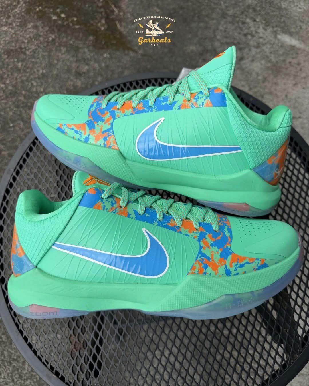 科比 5 绿迷彩,清新薄荷绿 KOBE 5 复刻